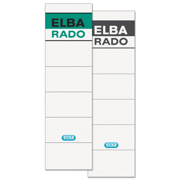 ELBA Ordnerr&uuml;cken-Einsteckschild Rado Brillant, kurz breit