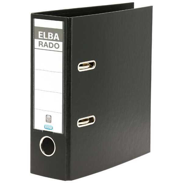 ELBA Ordner rado plast - DIN A5 hoch, Rückenbr.: 75 mm, sw