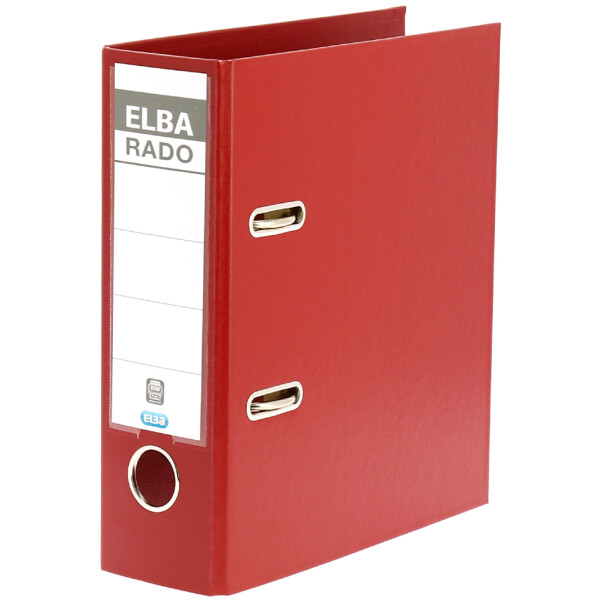 ELBA Ordner rado plast - DIN A5 hoch, Rückenbr.: 75 mm, sw