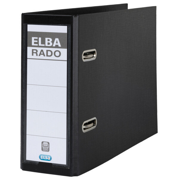 ELBA Ordner rado plast - DIN A5 hoch, Rückenbr.: 75 mm, sw