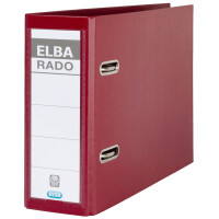 ELBA Ordner rado plast - DIN A5 hoch, Rückenbr.: 75 mm, sw