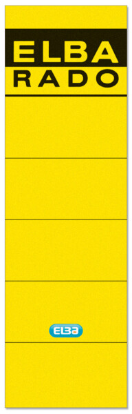 ELBA Ordnerrücken-Etiketten "ELBA RADO" - kurz breit, gelb