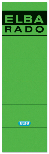 ELBA Ordnerrücken-Etiketten "ELBA RADO" - kurz breit, grün