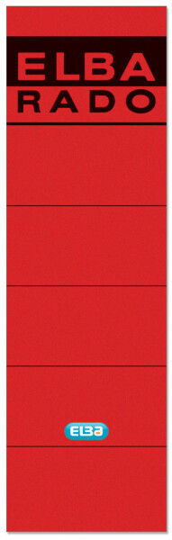 ELBA Ordnerrücken-Etiketten "ELBA RADO" - kurz breit, rot