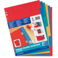 Oxford Karton-Register, blanko, DIN A4+, 6-teilig