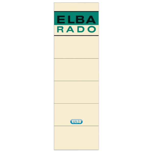 ELBA Ordnerrücken-Etiketten "ELBA RADO" - kurz breit, weiß