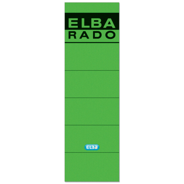 ELBA Ordnerrücken-Etiketten "ELBA RADO" - kurz breit, weiß