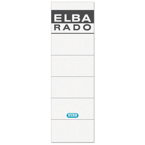 ELBA Ordnerrücken-Etiketten "ELBA RADO" - kurz breit, weiß