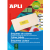 APLI Adress-Etiketten, 210 x 297 mm, neon orange