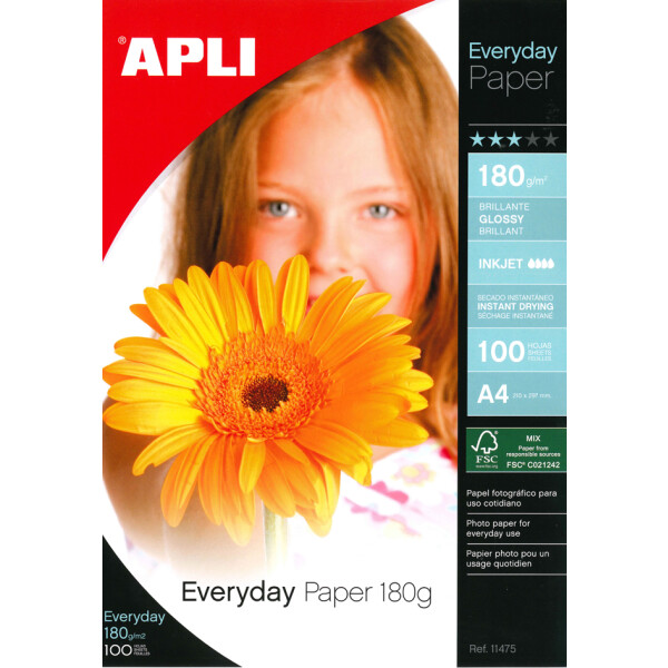 APLI Foto-Papier everyday, 100 x 150 mm, 180 g qm