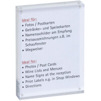 MAUL Bilderrahmen, (B)75 x (T)20 x (H)50 mm, glasklar
