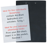 MAUL Schreibplatte mit Folienüberzug, DIN A4, schwarz
