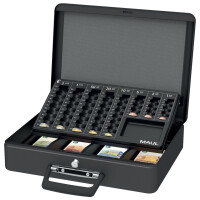 MAUL Geldkassette mit Zähleinsatz, schwarz