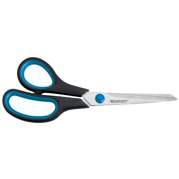 WESTCOTT Schere Easy Grip, L&auml;nge: 140 mm, f&uuml;r Linksh&auml;nder