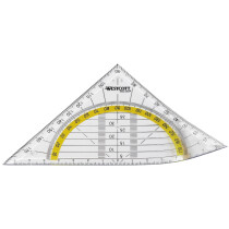 WESTCOTT Geometriedreieck, Hypotenuse: 140 mm, flexibel