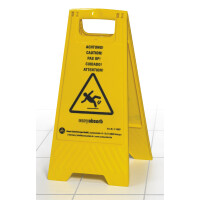 easyabsorb Warnschild "Achtung Rutschgefahr", gelb