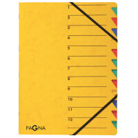 PAGNA Ordnungsmappe "EASY", DIN A4, Karton, 12...