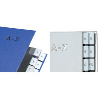 PAGNA Pultordner Color, DIN A4, A - Z, 24 Fächer, blau