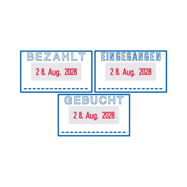 trodat Datumstempel Printy 4.0 4750 L "GEBUCHT"