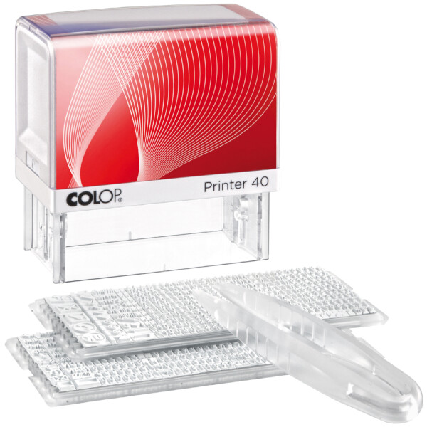 COLOP Textstempelautomat "D-I-Y Sets" Printer 40 2 Set