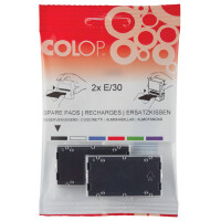 COLOP Ersatzstempelkissen E PSP 20, schwarz, Doppelpack