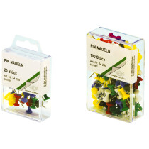WEDO Pinnwand-Nadeln, farbig sortiert, 200er Kunststoffdose