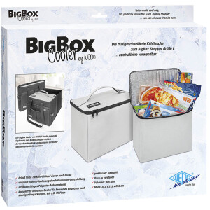 WEDO BigBox Cooler Kühltasche, 16,5 Liter, hellgrau