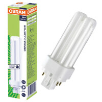 OSRAM Kompaktleuchtstofflampe DULUX D E, 13 Watt, G24q-1