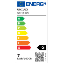 UNiLUX LED Energiespar-Tischleuchte MAGIC, mattschwarz