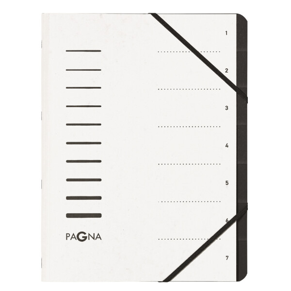 PAGNA Ordnungsmappe "Sorting File", 7 Fächer, gelb