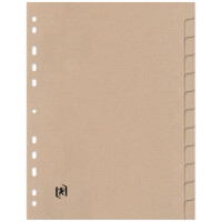 Oxford Karton-Register TOUAREG, blanko, DIN A4, 12-teilig