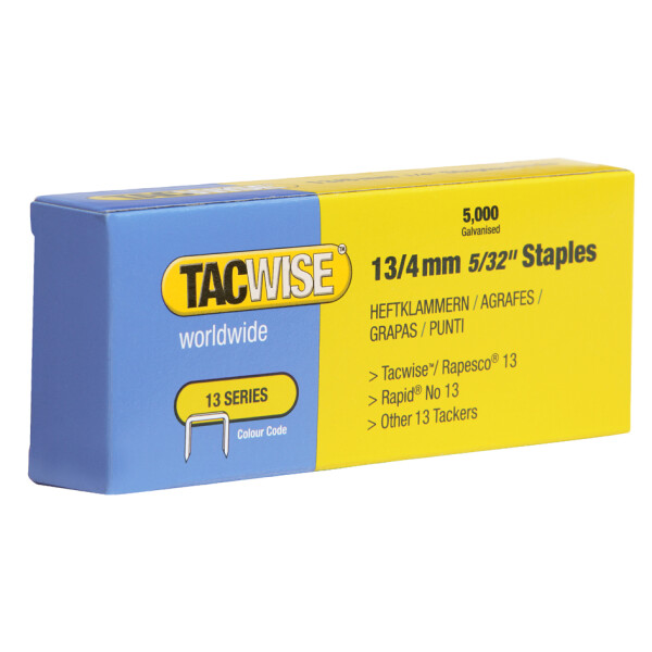 TACWISE Heftklammern 13 4 mm, verzinkt, fein