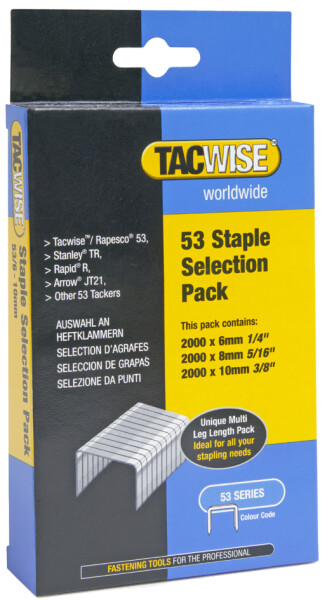 TACWISE Heftklammern 53 12 mm, verzinkt, 2.000 Stück