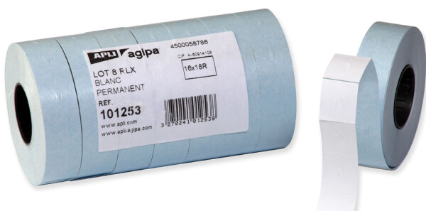 APLI Etiketten für Preisauszeichner, 16 x 18 mm, weiß