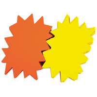 APLI Signal-Etiketten "Stern", gelb orange, 160...