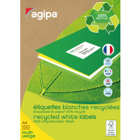 agipa Recycling Vielzweck-Etiketten, 210 x 148,5 mm,...