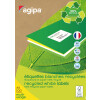 agipa Recycling Vielzweck-Etiketten, 99,1 x 38,1 mm, weiß