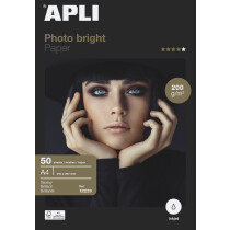 APLI Foto-Papier bright, DIN A4, 200 g qm, hochglänzend