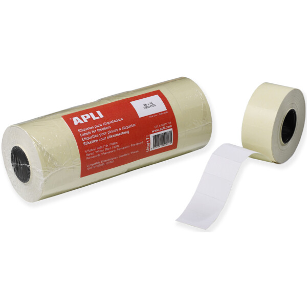 APLI Etiketten f&uuml;r Preisauszeichner, 26 x 16 mm, wei&szlig;