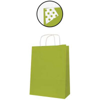 APLI Papiertragetasche - aus Kraftpapier, mittel, silber