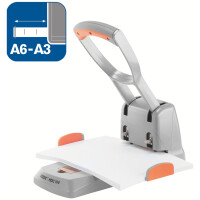 Rapid Registraturlocher Supreme HDC150 2, silber orange