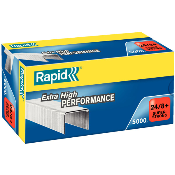 Rapid Heftklammern Super Strong 26 8+, galvanisiert