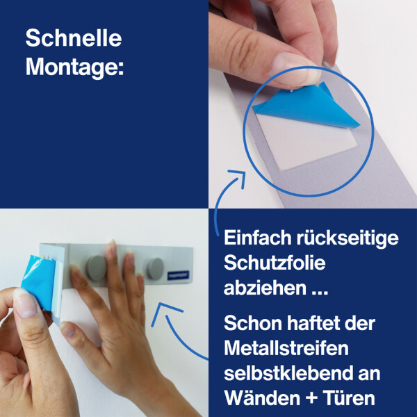 magnetoplan magnetowand-Leiste, mit 6 Magneten