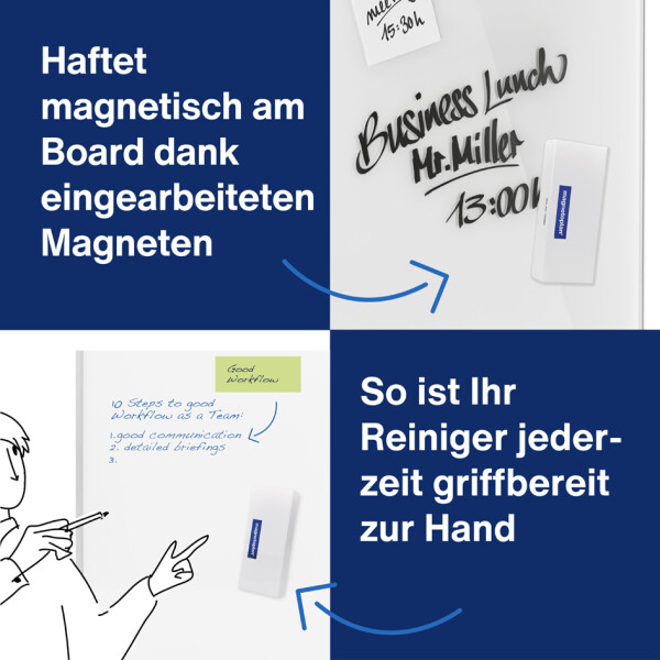 magnetoplan L&ouml;schpapier f&uuml;r Tafell&ouml;scher, magnetisch
