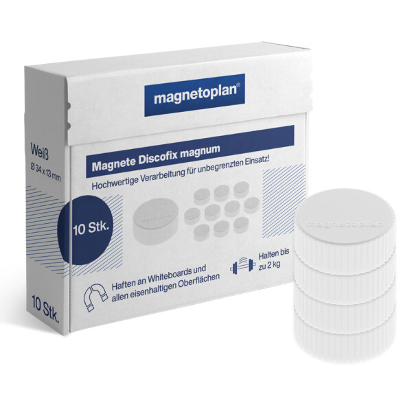 magnetoplan Discofix Rundmagnet "magnum", gelb