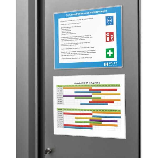 magnetoplan Magnet-Tasche, DIN A4, magnethaftend