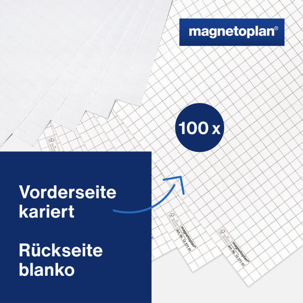 magnetoplan Flipchart-Block, 650 x 930 mm, flach