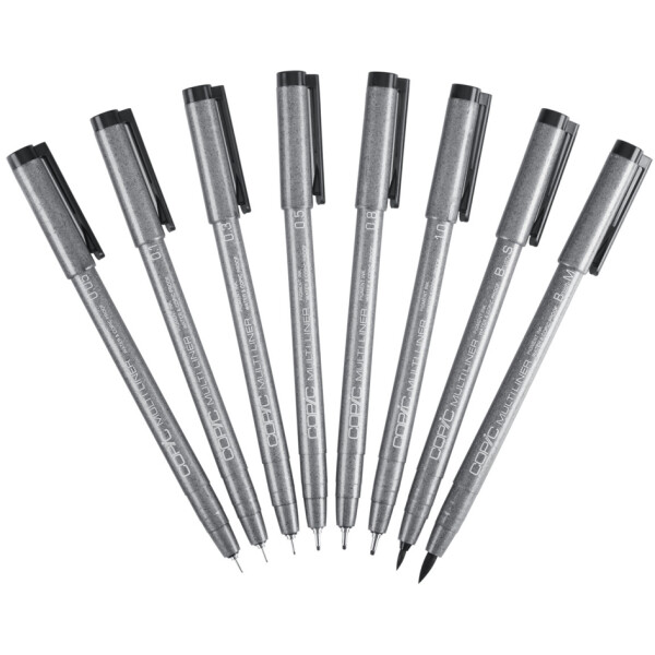 COPIC Fineliner MULTILINER, 0,8 mm, schwarz