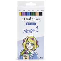 COPIC Marker ciao, 5+1 Set "Manga 1"