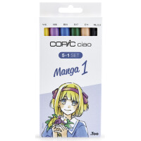 COPIC Marker ciao, 5+1 Set "Manga 1"